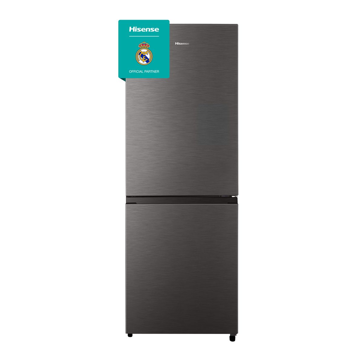 Hisense 223L Bottom Freezer Fridge-Titanium Inox