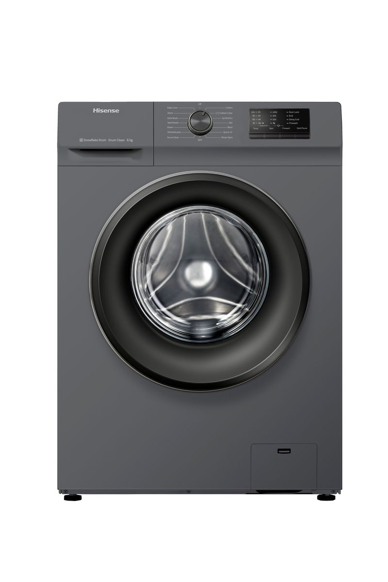 Hisense 6Kg Front Load Washing Machine- Titanium Grey