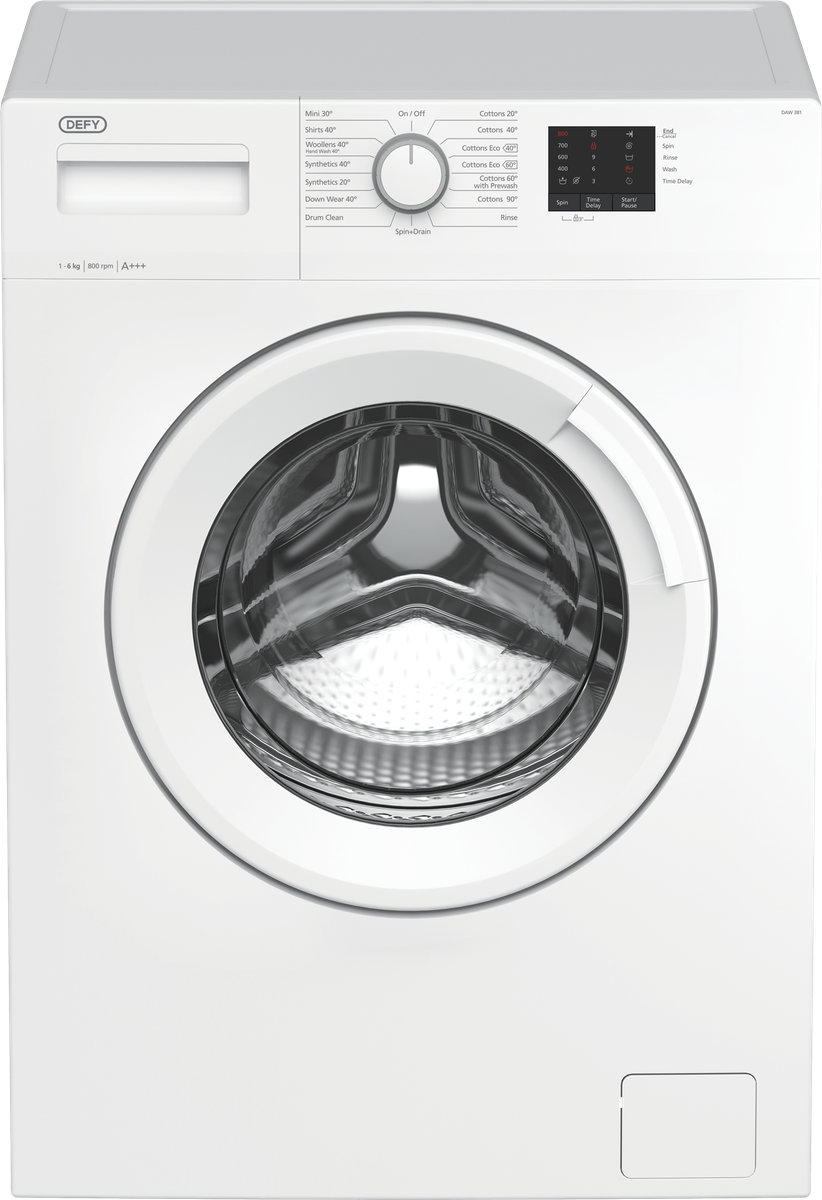 Defy 6kg Front Loader Washing Machine DAW381 - White