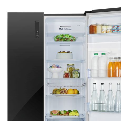 Hisense 508L No Frost Side by Side Fridge with Water Dispenser-Titanium