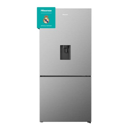 Hisense 463L Bottom Freezer Fridge with Water Dispenser-Stainless Steel