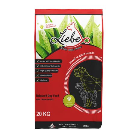 Liebe Smart Dog Food with Aloe Adult - 20kg Bag