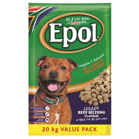 Epol - Adult Dry Dog Food Beef Biltong - 20kg