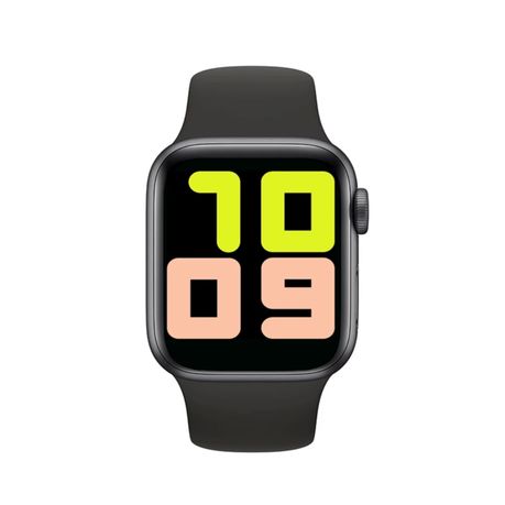 T500-Smart Watch Compatible with Apple and Andriod with App Connection. - Black