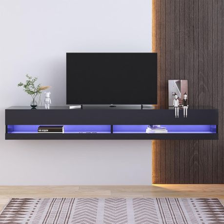 TV Stand Media Console Wall Mounted Hanging TV Shelf