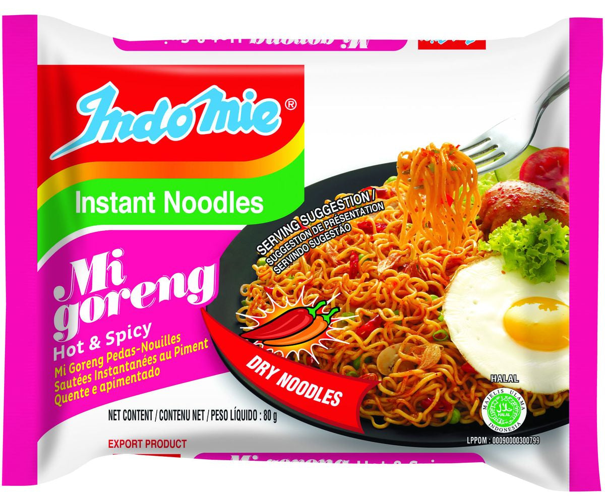 Indomie Mi Goreng Hot and Spicy Noodle 80gr x 40 Units