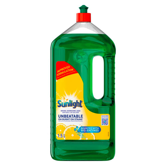 Sunlight Regular Degreasing Dishwashing Liquid Detergent 1.5L