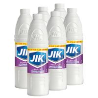 JIK 6 x 500ml, Germ Killing, Liquid Thin Bleach, Stain remover, Lemon