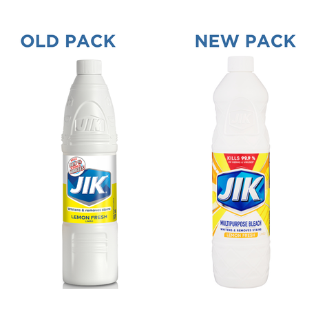 JIK 6 x 500ml, Germ Killing, Liquid Thin Bleach, Stain remover, Lemon