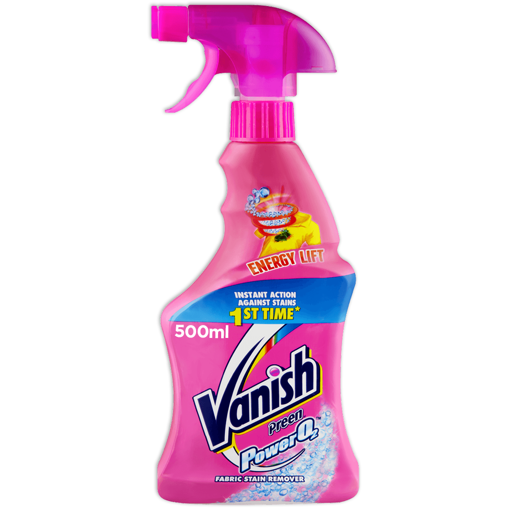 Vanish 500ml, Power 02, Fabric Stain Remover, Laundry Pre-Wash, Preen Spray