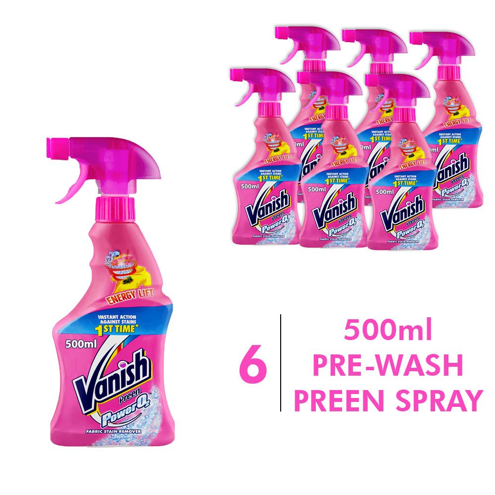 Vanish 500ml, Power 02, Fabric Stain Remover, Laundry Pre-Wash, Preen Spray