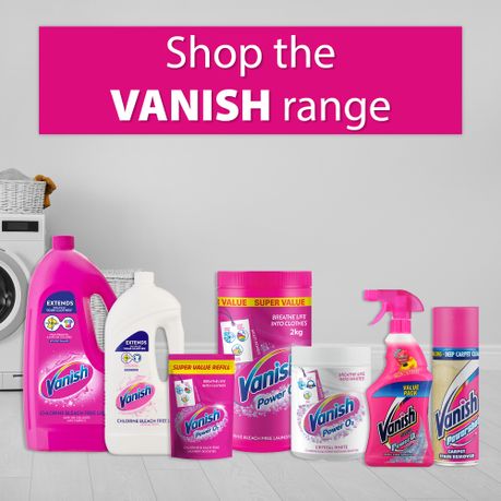 Vanish 500ml, Power 02, Fabric Stain Remover, Laundry Pre-Wash, Preen Spray