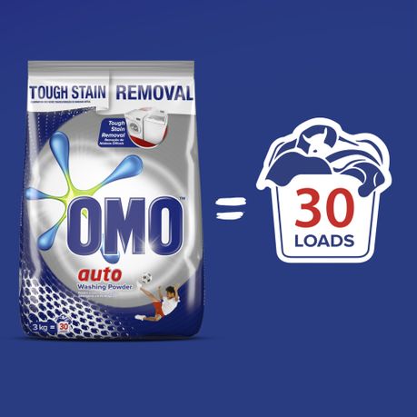 OMO Stain Removal Auto Washing Powder Detergent 3kg