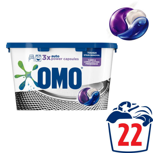 OMO Stain Removal Auto Laundry Capsules 22s