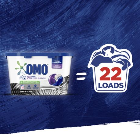 OMO Stain Removal Auto Laundry Capsules 22s