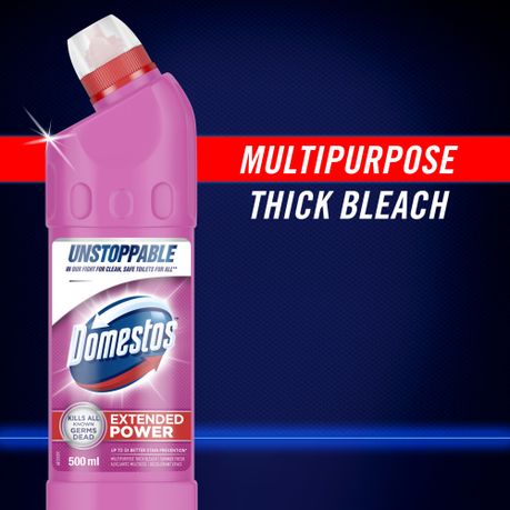 Domestos Summer Multipurpose Stain Removal Thick Bleach Cleaner 6x500ml