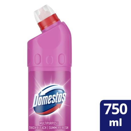 Domestos Summer Multipurpose Stain Removal Thick Bleach Cleaner 6x500ml