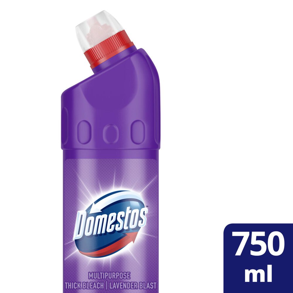 Domestos Lavender Multipurpose Stain Removal Thick Bleach Cleaner 750ml