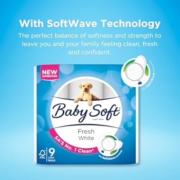 Baby Soft Fresh White 2 Ply Toilet Paper - Pack of 24