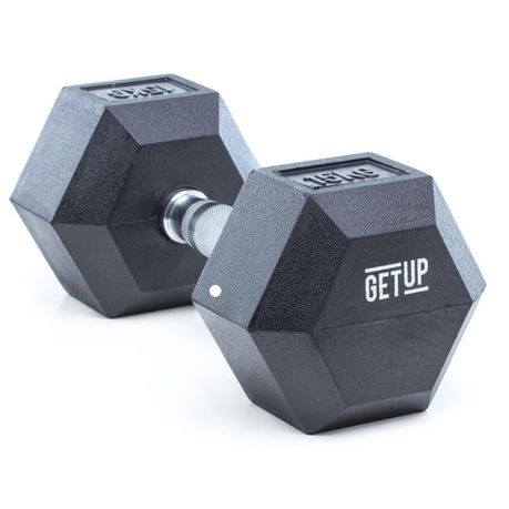 GetUp Rubber Hex Dumbbell - Various Weights