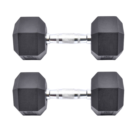 GetUp Rubber Hex Dumbbell - Various Weights