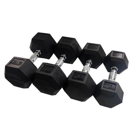 GetUp Rubber Hex Dumbbell - Various Weights