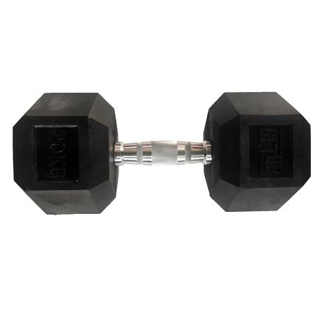 GetUp Rubber Hex Dumbbell - Various Weights