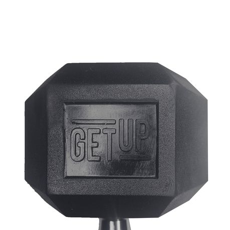 GetUp Rubber Hex Dumbbell - Various Weights