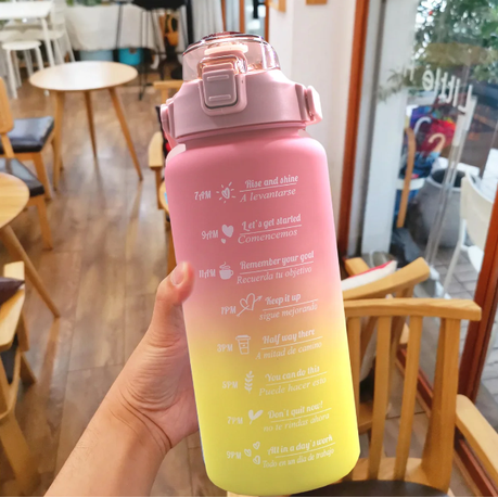 Pastel Nesting Ombre Motivational Water Bottles - 3-Piece