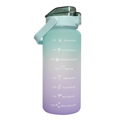 Pastel Nesting Ombre Motivational Water Bottles - 3-Piece