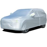 Silver Weatherproof Car Cover Cotton Lined Scratch Resistant - SUV