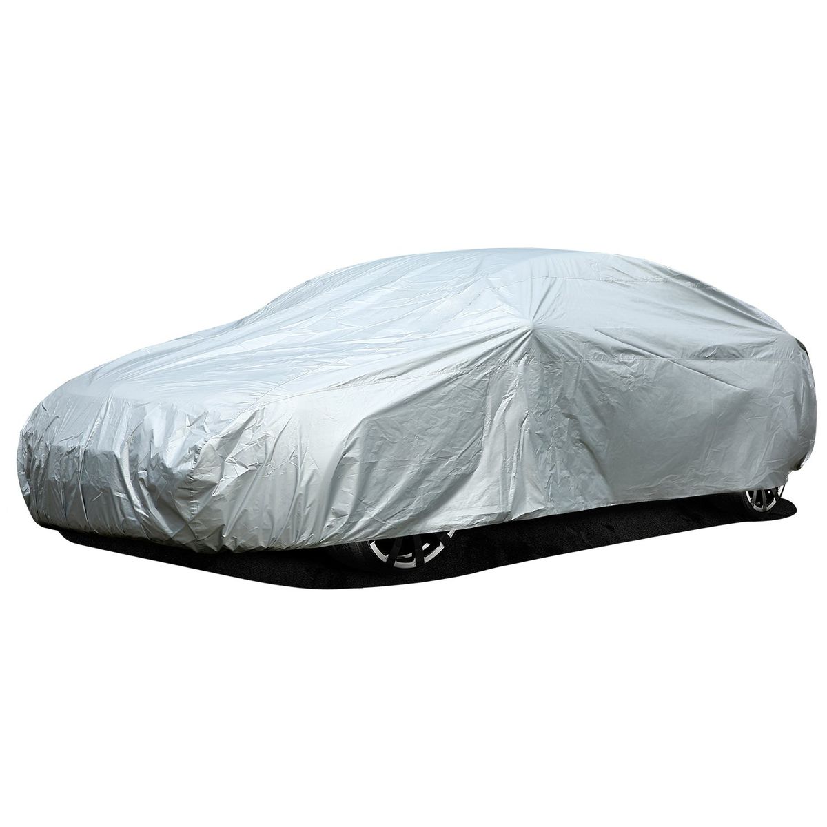 Car Cover Waterproof Sunproof Snowproof Dustproof Silver