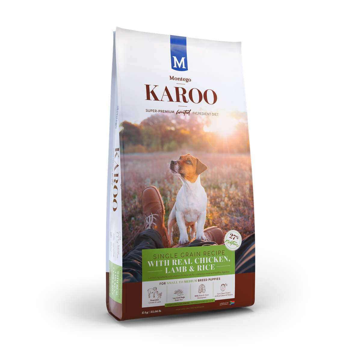 Montego Karoo Small Breed Puppy Chicken & Lamb Dog Food - 1.75 kg