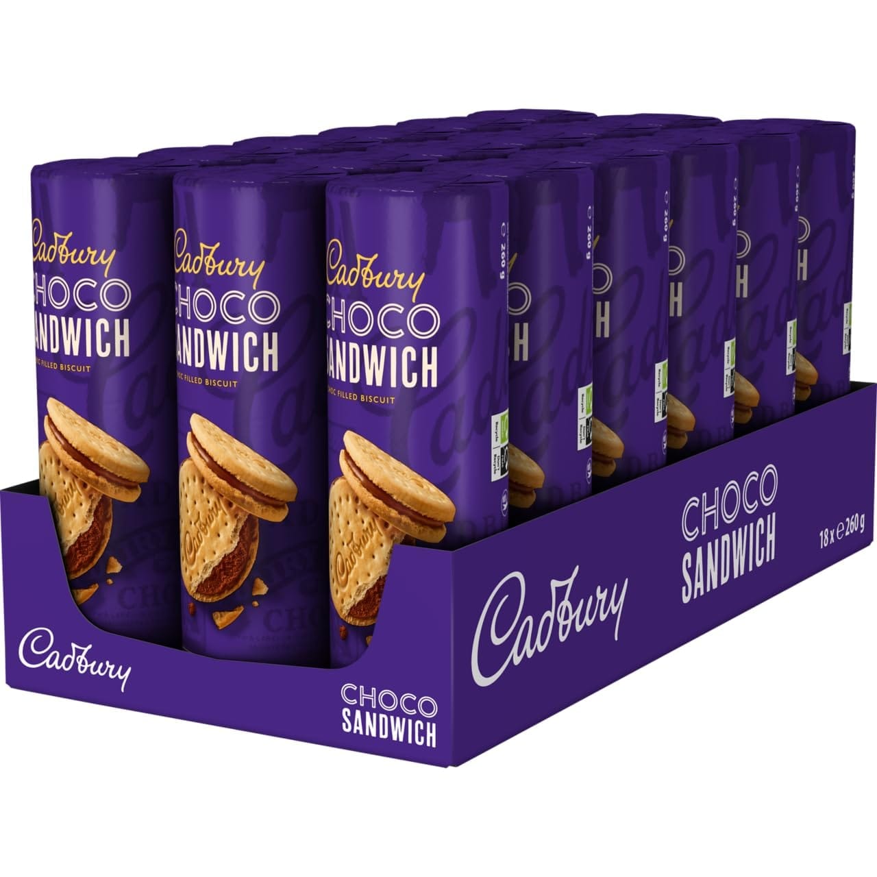 Cadbury Choco Sandwich Milk Chocolate Filled Biscuits Snack