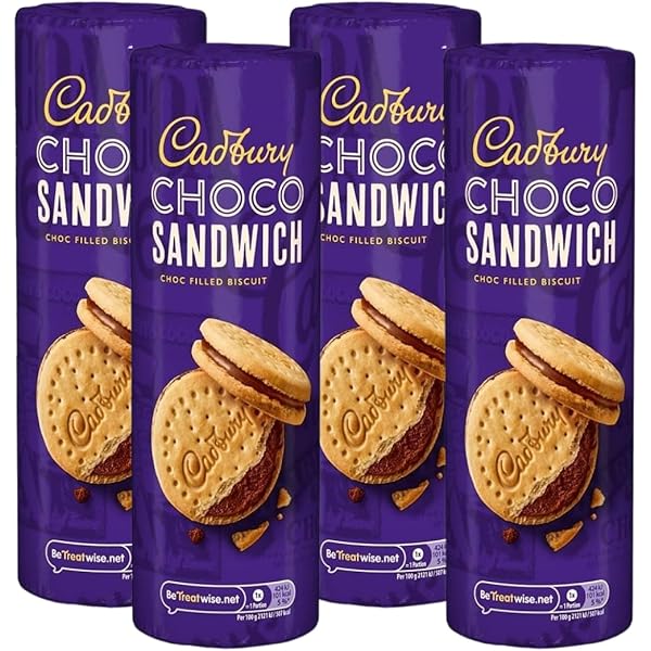 Cadbury Choco Sandwich Milk Chocolate Filled Biscuits Snack