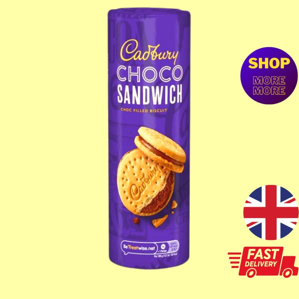 Cadbury Choco Sandwich Milk Chocolate Filled Biscuits Snack