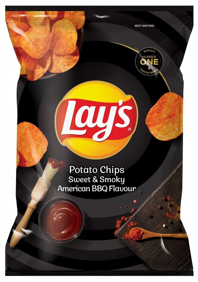 Lays Potato Chips Sweet &  Smokey American BBQ 48x36g