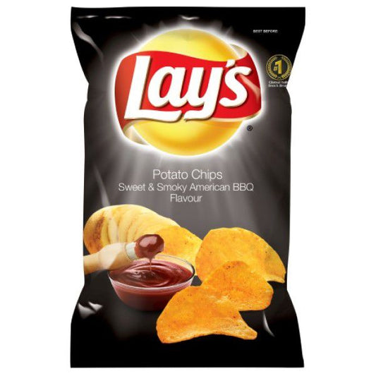 Lays Potato Chips Sweet &  Smokey American BBQ 48x36g