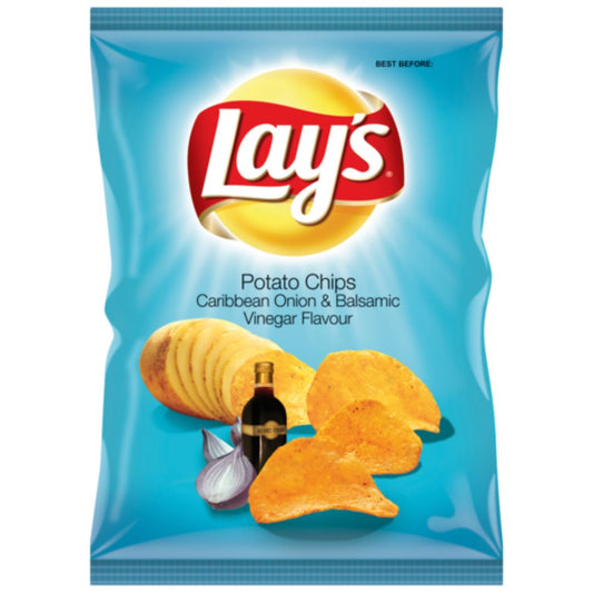 Lays Potato Chips Caribbean Onion & Balsamic Vinegar 48x36g