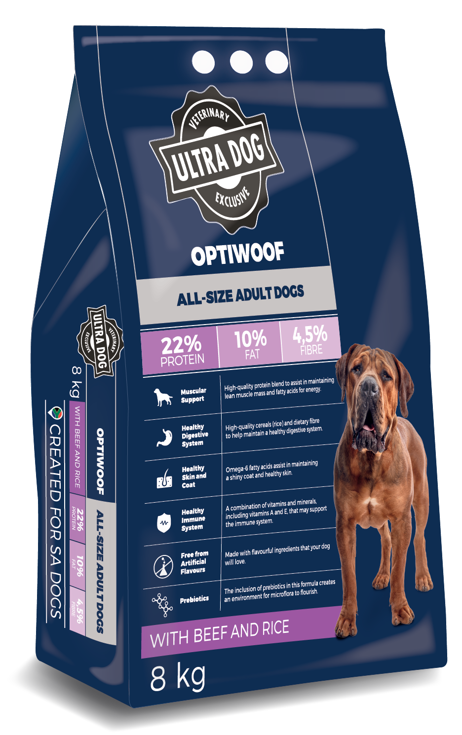 Ultra Dog Optiwoof Adult Beef & Rice 20KG