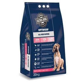 Ultra Dog Optiwoof Adult Beef & Rice 20KG