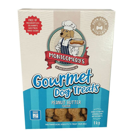 Montgomery's Gourmet Peanut Butter Dog Treat 1kg