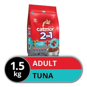 Catmor - Dry Cat Food - 2in1 Tuna Chunks + Prawn Bites - 1.5kg