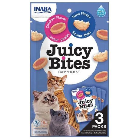 Inaba - Juicy Bites Cat Treats 3 Packets x 11.3g