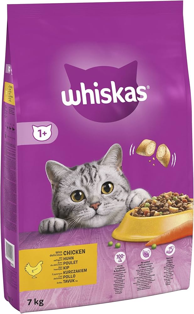 Whiskas Dry Adult Cat Food Chicken 900g