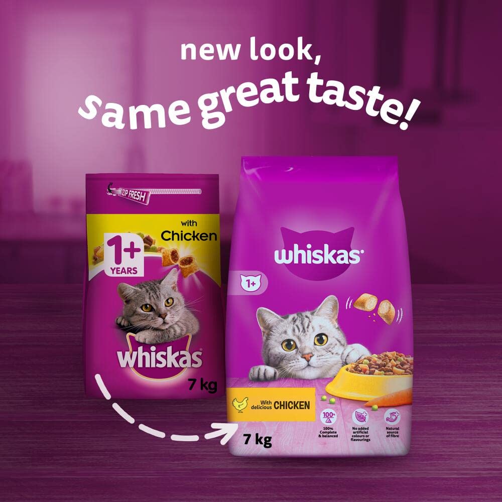 Whiskas Dry Adult Cat Food Chicken 900g