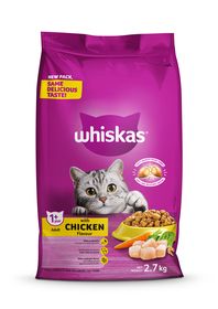 Whiskas Dry Adult Cat Food Chicken 2.7 KG